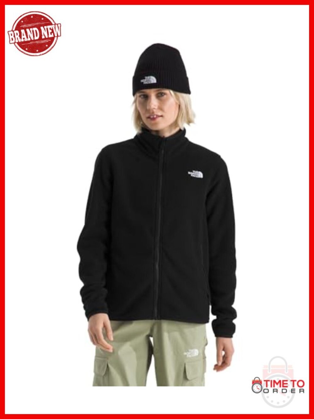 Recycled Polyester Fleece Jacket with Zip Hand Pockets
